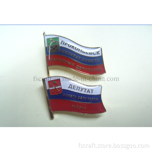 Hot Selling Soft Enamel with Ap Flag Badge